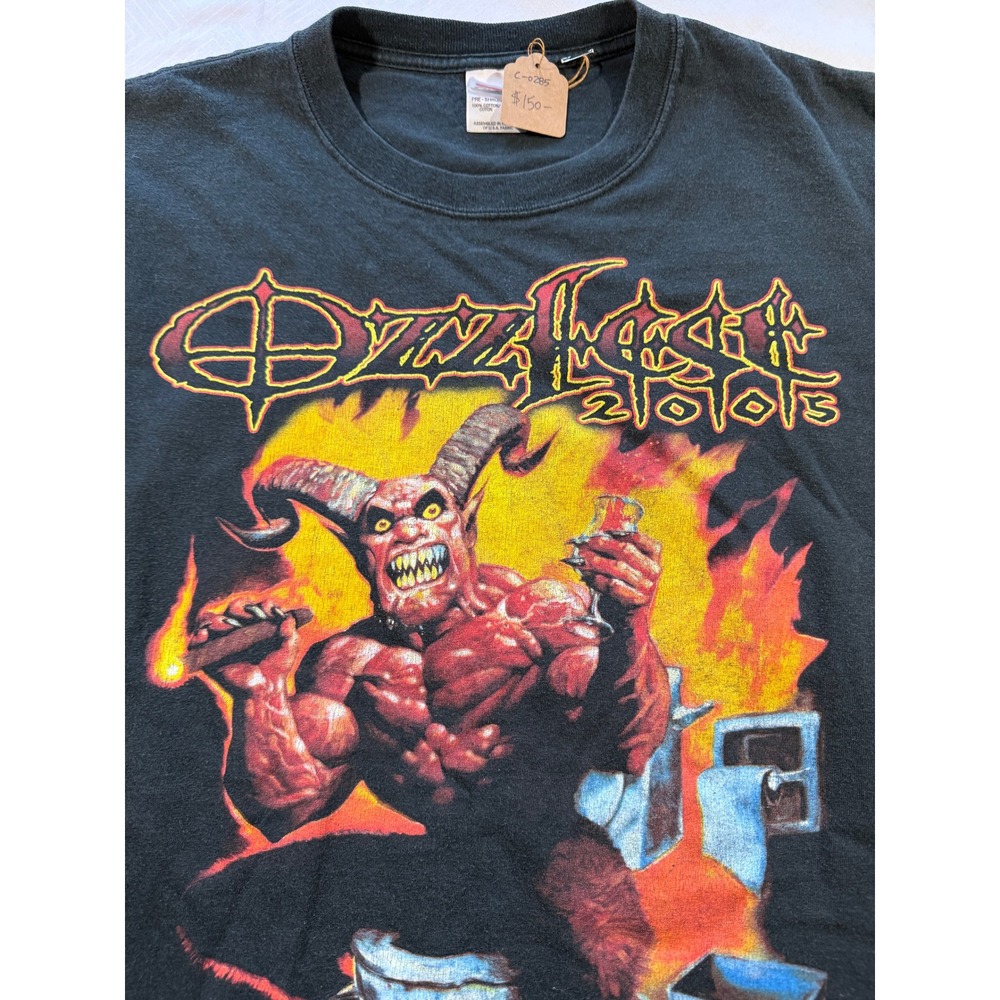 Vintage Ozzfest 2005 Tour Shirt Ozzy Osbourne Black Sabbath XL Black Anvil